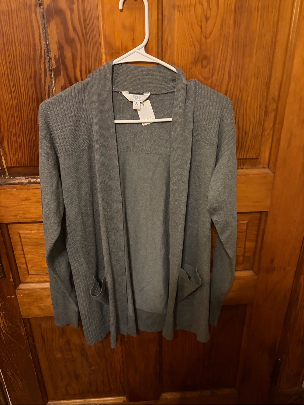 NWT Cozy Open-Front Women’s Cardigan Sweater - Slate Green